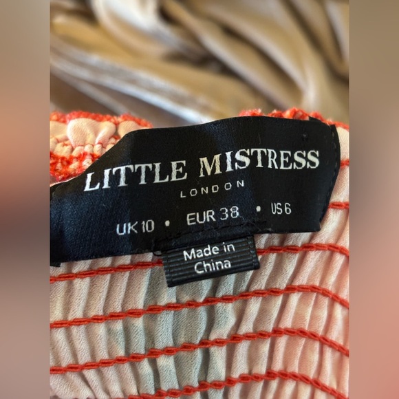 Little Mistress Printed Midaxi Lisa Red Elephant Dress - Picture 8 of 9